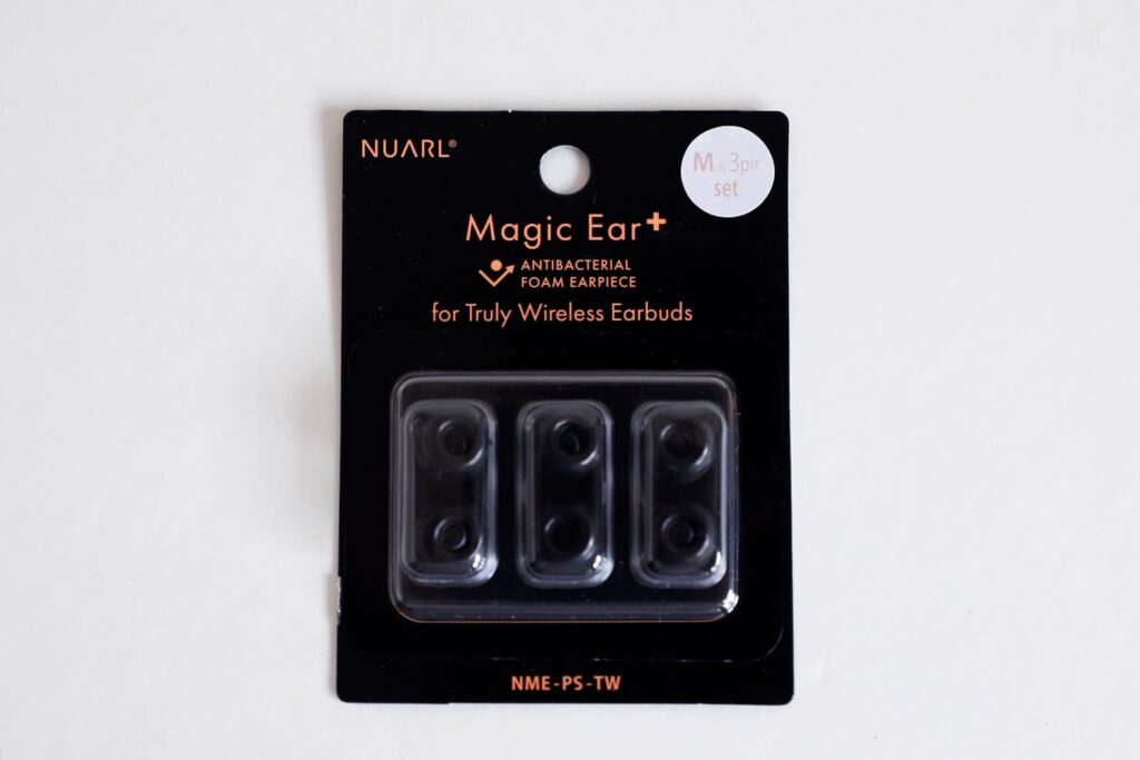 NUARL Magic Ear+ for TWE 抗菌フォームイヤーピース｜没入感を上げ、耳に合わせてくれる