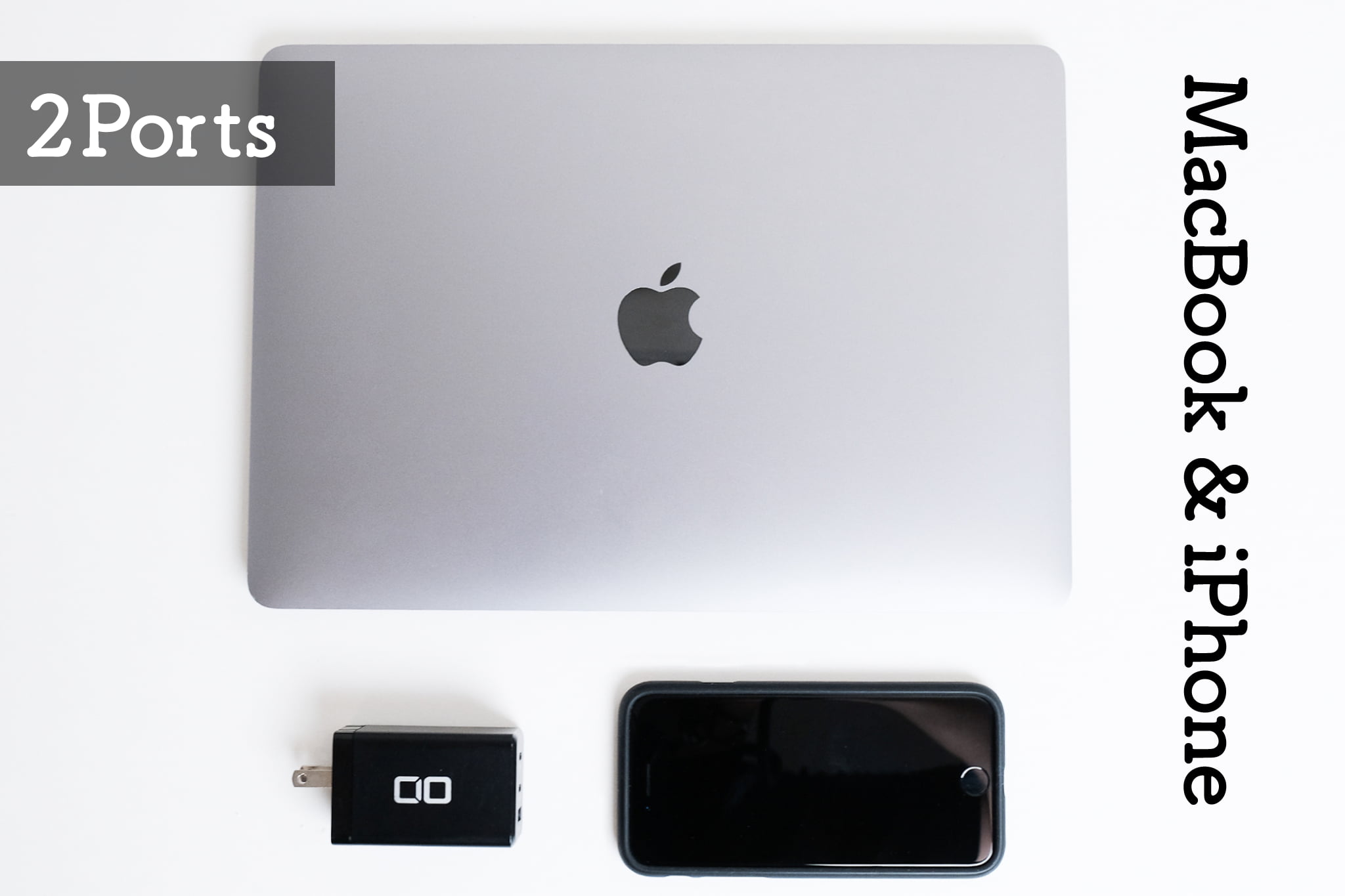CIO LilNob 65W 3ポート の3つの特徴｜「CIO LilNob PD3.0 65W」MacBook Air ＆iPad 使用者オススメの活用法｜2ポート同時使用時｜Macbook Air＆iPad＋iPhoneを快適に充電可能