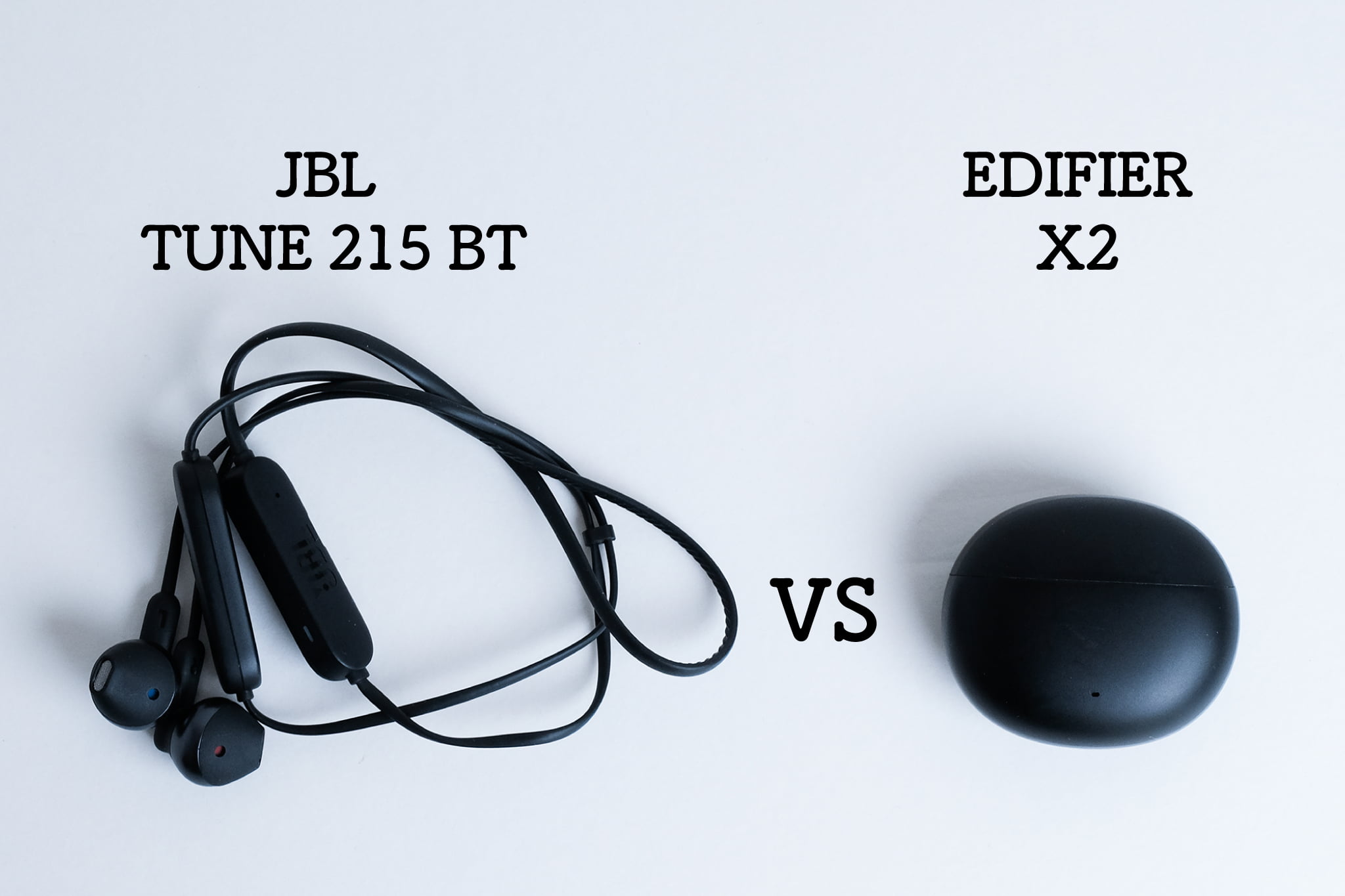 比較｜JBL TUNE215BT を5,000円以下の同価格帯のワイヤレス・インナーイヤー型イヤホンで比較してみた｜「JBL TUNE215BT 」と「 EDIFIER X2」を比較