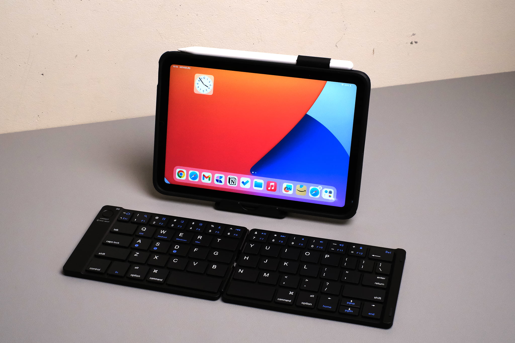 iPad mini のおすすめ周辺機器＆アクセサリーおすすめキーボード｜Ewin 折りたたみ式 ワイヤレス キーボード